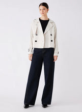 Load image into Gallery viewer, Avenue Cropped Trench Chalk | Esmaee