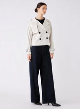 Load image into Gallery viewer, Avenue Cropped Trench Chalk | Esmaee