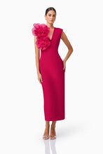 Load image into Gallery viewer, Verdessa V-Neck Maxi Dress in Raspberry Pink | Elliatt