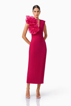 Load image into Gallery viewer, Verdessa V-Neck Maxi Dress in Raspberry Pink | Elliatt