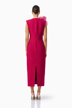 Load image into Gallery viewer, Verdessa V-Neck Maxi Dress in Raspberry Pink | Elliatt
