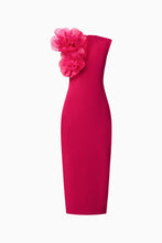 Load image into Gallery viewer, Verdessa V-Neck Maxi Dress in Raspberry Pink | Elliatt