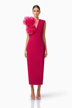 Load image into Gallery viewer, Verdessa V-Neck Maxi Dress in Raspberry Pink | Elliatt