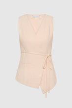 Load image into Gallery viewer, The Linen-Blend Wrap Vest / Friend of Audrey