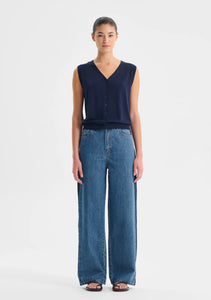 Rhyan Knit Vest Navy / Morrison