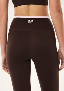 Vita Full Length Legging, Espresso/Chalk Pink | P E Nation