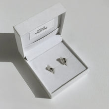 Load image into Gallery viewer, Wabi Sabi Mini Hoops - Silver | Saint Valentine