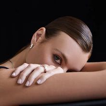 Load image into Gallery viewer, Wabi Sabi Mini Hoops - Silver | Saint Valentine