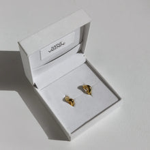 Load image into Gallery viewer, Wabi Sabi Mini Hoops - Gold | Saint Valentine
