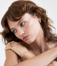 Load image into Gallery viewer, Wabi Sabi Mini Hoops - Gold | Saint Valentine