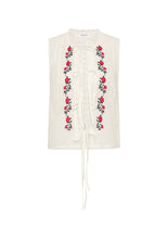 Load image into Gallery viewer, Bellamy Embroidered Blouse White / Auguste
