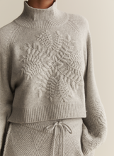 Load image into Gallery viewer, Elizabeth Wool Quilt Knit Pant, Grey | Joslin
