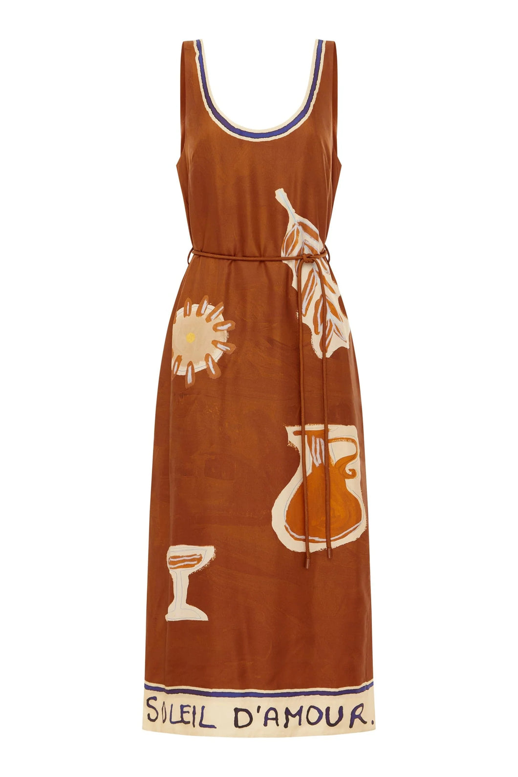 Soleil D'Amour Silk Midi Dress | Alemais
