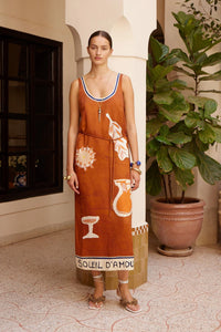 Soleil D'Amour Silk Midi Dress | Alemais
