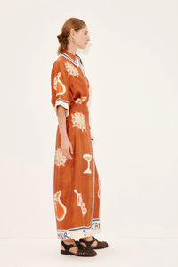 Soleil D'Amour Silk Sarong Skirt | Alemais