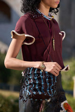 Load image into Gallery viewer, Bonetta Cotton Crop Tee Burgundy | Alemais