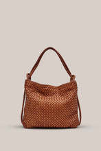 Load image into Gallery viewer, Woven Bella Tan 2 in 1 Convertible Backpack Tote | Vestirsi, Pre Order