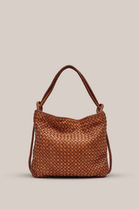 Woven Bella Tan 2 in 1 Convertible Backpack Tote | Vestirsi, Pre Order