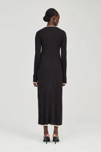 Load image into Gallery viewer, BOUND KNIT LS DRESS | SOOT &amp; SHELL | THIRD FORM