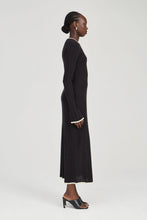 Load image into Gallery viewer, BOUND KNIT LS DRESS | SOOT &amp; SHELL | THIRD FORM