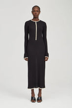 Load image into Gallery viewer, BOUND KNIT LS DRESS | SOOT &amp; SHELL | THIRD FORM