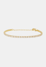 Load image into Gallery viewer, Aspen Tennis Bracelet Gold | Saint Valentine