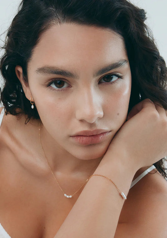 Mini Pearl Bracelet Gold | Saint Valentine