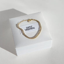 Load image into Gallery viewer, Aspen Tennis Bracelet Gold | Saint Valentine
