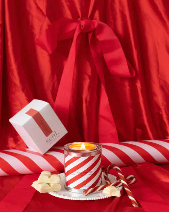 Candy Cane Candle