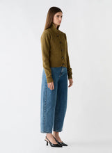 Load image into Gallery viewer, Incline Funnel Cardigan Khaki / Esmaee