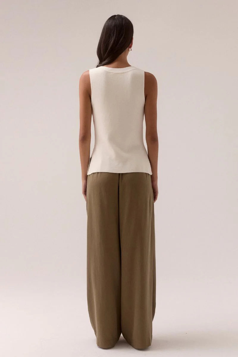 Sentiment Knit Top Chalk / Sovere