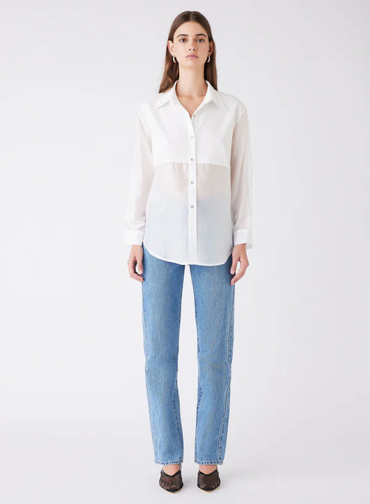 Close to the Edge Shirt, White | Esmaee