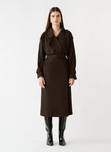 Load image into Gallery viewer, Metro Trench Coat Chocolate / Esmaee