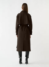 Load image into Gallery viewer, Metro Trench Coat Chocolate / Esmaee