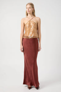 Crush Bias Maxi Skirt Shiraz | Third Form