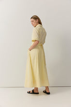 Load image into Gallery viewer, Cutwork Trim Shirt Dress Butter | Iris &amp; Wool