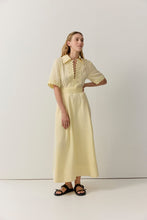 Load image into Gallery viewer, Cutwork Trim Shirt Dress Butter | Iris &amp; Wool