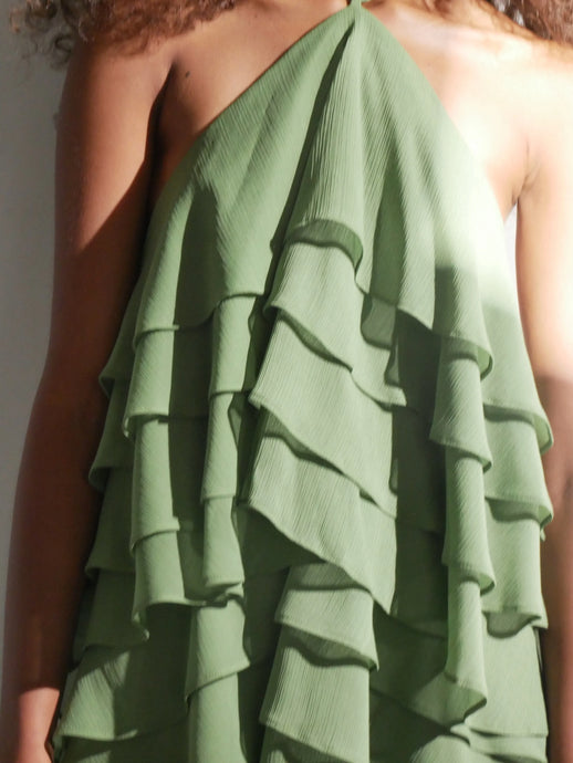 Gaia Tiered Maxi Dress, Juniper | Third Form
