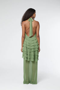 Gaia Tiered Maxi Dress, Juniper | Third Form