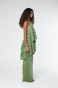 Gaia Tiered Maxi Dress, Juniper | Third Form