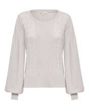 Load image into Gallery viewer, Glenora Cable Crew Top Palomino | Iris &amp; Wool