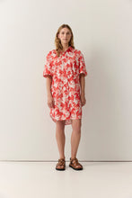 Load image into Gallery viewer, Horse Print Shirt Dress Persimon | Iris &amp; Wool