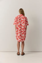 Load image into Gallery viewer, Horse Print Shirt Dress Persimon | Iris &amp; Wool