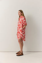 Load image into Gallery viewer, Horse Print Shirt Dress Persimon | Iris &amp; Wool