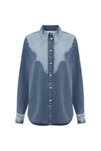 Load image into Gallery viewer, Jesse Denim Applique Shirt | Alemais