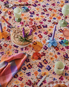 Pansy Linen Tablecloth One Size | Kip & Co