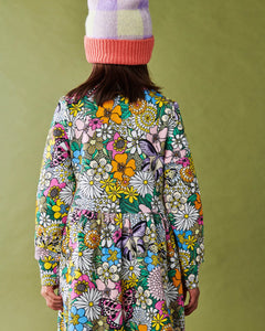 Bliss Floral Organic Cotton Winter Dress | Kip & Co