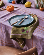 Load image into Gallery viewer, Autumn Fruits Embroidered Linen 4P Napkin Set | Kip &amp; Co