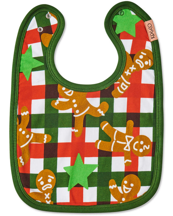 Gingerbread Organic Cotton Bib | KIP & CO