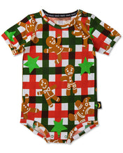 Load image into Gallery viewer, Gingerbread Organic Short Sleeve Romper | KIP &amp; CO